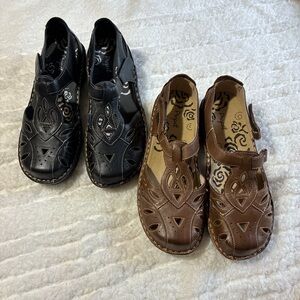 Propet Women's Cutout Sandals - Black and Brown